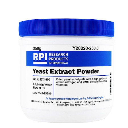 Rpi Yeast Extract, Powder, 250g Y20020-250.0