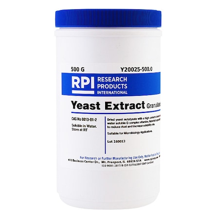 Rpi Yeast Extract, Granulated, 500g Y20025-500.0