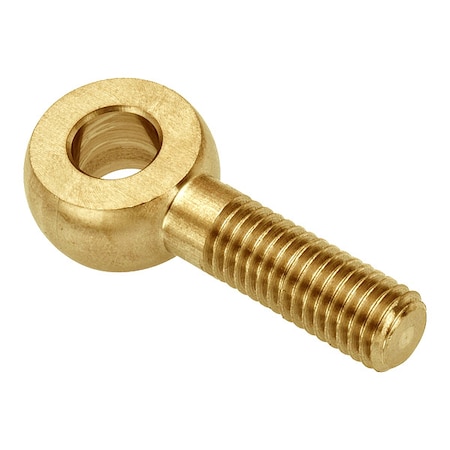 Ampg Fixed Rod End, Brass, Plain, M12-1.75 Thrd Sz, 30 mm Thrd Lg ZEBM12X50-BR