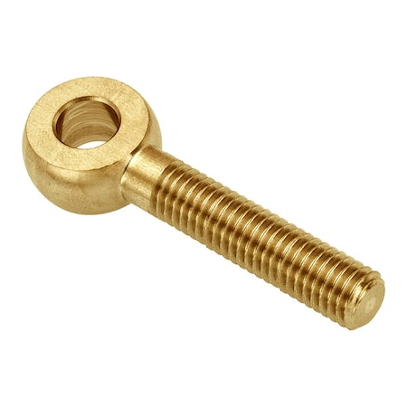 Ampg Fixed Rod End, Brass, Plain, #8-32 Thrd Sz, 1 1/4 in Thrd Lg ZEB22-BR