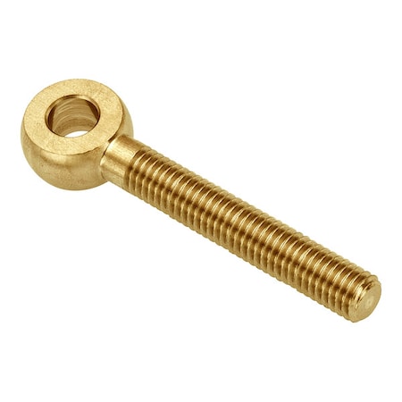 Ampg Fixed Rod End, Brass, Plain, #8-32 Thrd Sz, 1 3/4 in Thrd Lg ZEB24-BR