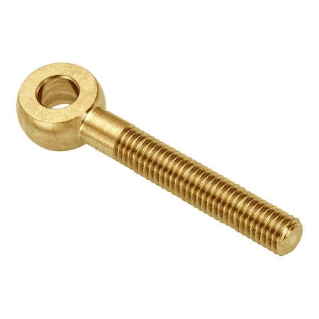 Ampg Fixed Rod End, Brass, Plain, #10-32 Thrd Sz, 1 1/2 in Thrd Lg ZEB32-BR