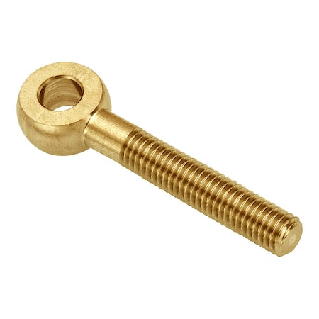Ampg Fixed Rod End, Brass, Plain, 1/4"-20 Thrd Sz, 1 1/2 in Thrd Lg ZEB40-BR