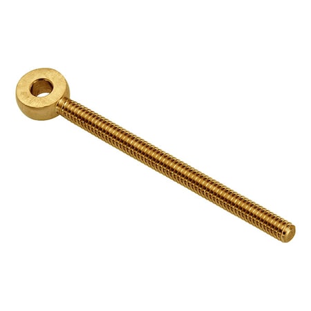 Ampg Fixed Rod End, Brass, Plain, 1/4"-20 Thrd Sz, 4 1/2 in Thrd Lg ZEB58-BR