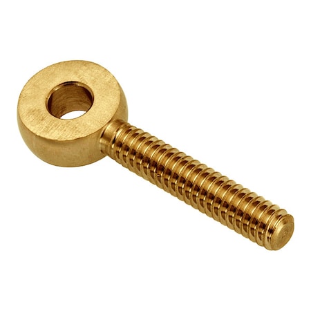 Ampg Fixed Rod End, Brass, Plain, 1/4"-20 Thrd Sz, 1 1/8 in Thrd Lg ZEB50-BR