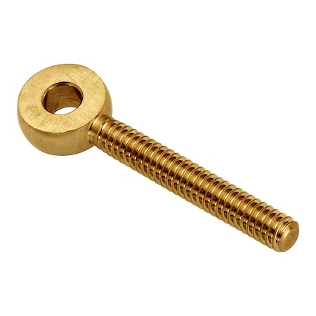 Ampg Fixed Rod End, Brass, Plain, 1/4"-20 Thrd Sz, 1 1/2 in Thrd Lg ZEB52-BR