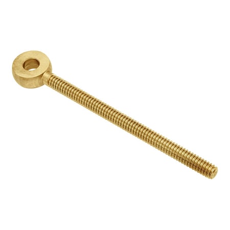 Ampg Fixed Rod End, Brass, Plain, 1/4"-28 Thrd Sz, 2 1/2 in Thrd Lg ZEB68-BR