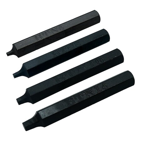 Quick Outs Screw Extractor Set, Hex Drive, (4) Pieces ZEXTB-SET6-14