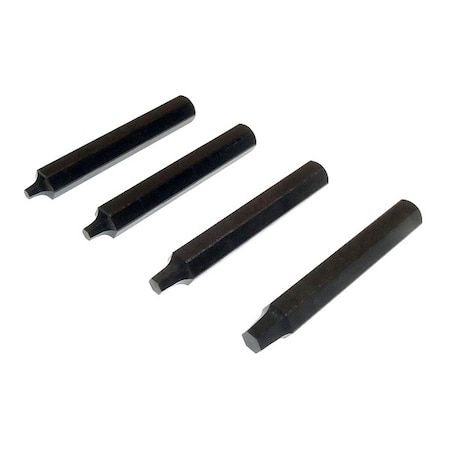 Quick Outs Screw Extractor Set, Hex Drive, (4) Pieces ZEXTB-SETM3-M6