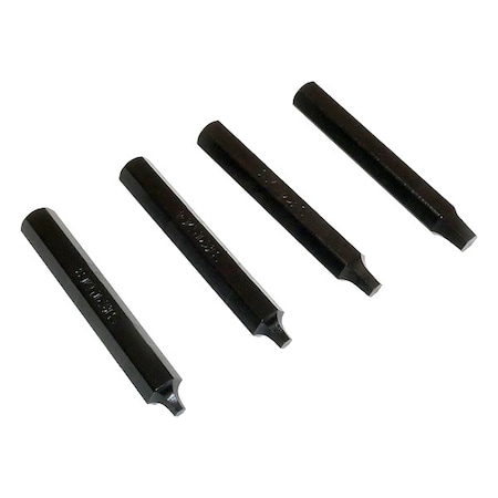 Quick Outs Screw Extractor Set, Hex Drive, (4) Pieces ZEXTC-SETM3-M6