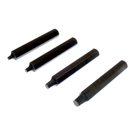 Quick Outs Screw Extractor Set, Hex Drive, (4) Pieces ZEXTS-SETM3-M6