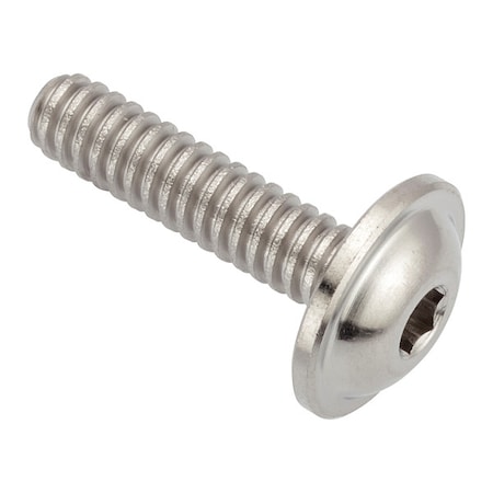Zoro Select #10-24 x Machine Screw, Hex Plain 316 Stainless Steel ZFB231