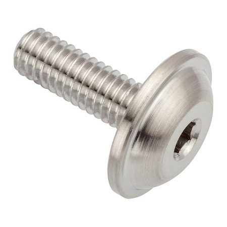 Zoro Select M4-0.70 x Machine Screw, Hex Plain 316 Stainless Steel ZFB4X12