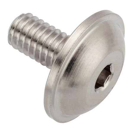 Zoro Select M4-0.70 x Machine Screw, Hex Plain 316 Stainless Steel ZFB4X8