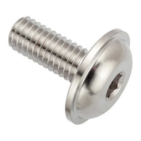 Zoro Select M6-1.00 x 14 mm Hex Plain 316 Stainless Steel ZFB6X14