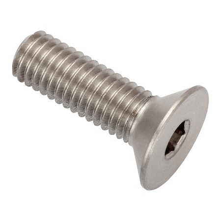 Zoro Select M5-0.80 Socket Head Cap Screw, Flat, Plain 18-8 Stainless Steel, 16 mm Length ZFLH601M5X16
