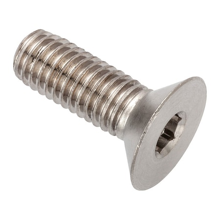 Zoro Select M8-1.25 Socket Head Cap Screw, Flat, Plain 18-8 Stainless Steel, 16 mm Length ZFLH601M8X16
