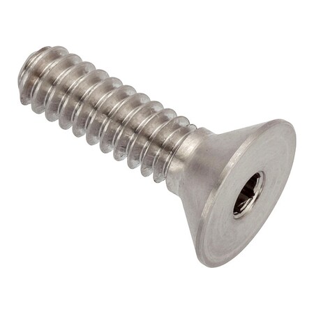 Zoro Select #6-32 Socket Head Cap Screw, Flat, Plain 18-8 Stainless Steel, 1/2 in Length ZFLH60106C08