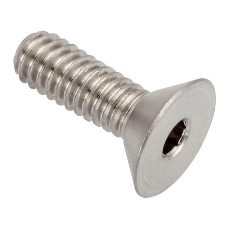 Zoro Select #8-32 Socket Head Cap Screw, Flat, Plain 18-8 Stainless Steel, 1/2 in Length ZFLH60108C08