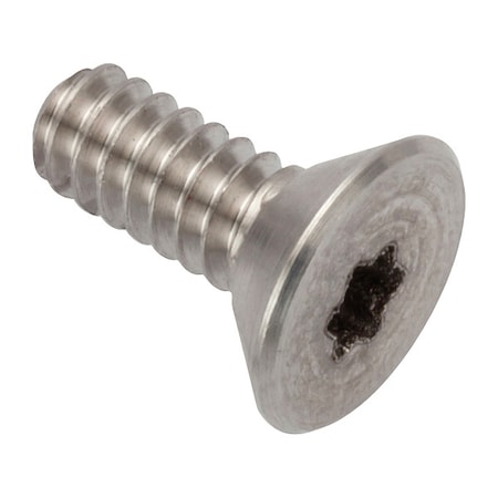 Zoro Select #4-40 Socket Head Cap Screw, Flat, Plain Stainless Steel, 1/4 in Length ZFT28604C04