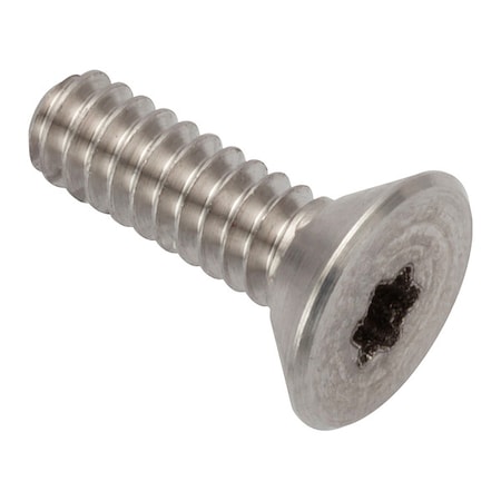 Zoro Select #4-40 Socket Head Cap Screw, Flat, Plain Stainless Steel, 3/8 in Length ZFT28604C06
