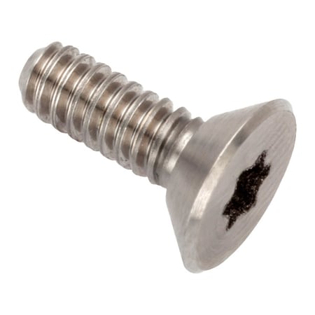 Zoro Select #6-32 Socket Head Cap Screw, Flat, Plain Stainless Steel, 3/8 in Length ZFT28606C06