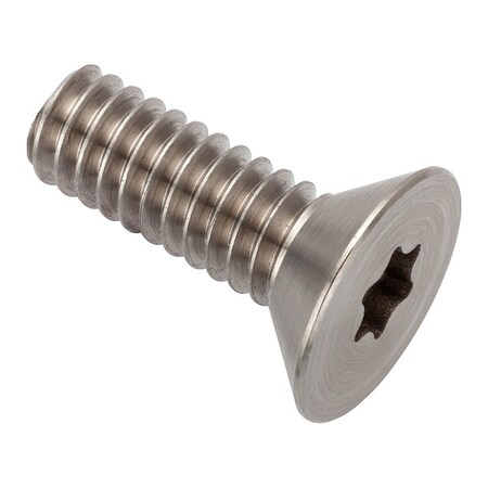 Zoro Select 1/4"-20 Socket Head Cap Screw, Flat, Plain Stainless Steel, 3/4 in Length ZFT28614C12
