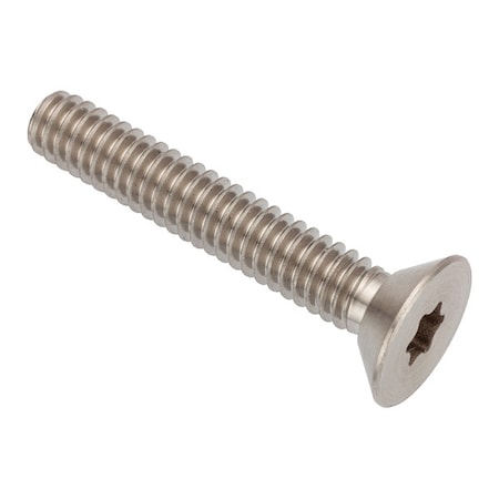 Zoro Select 1/4"-20 Socket Head Cap Screw, Flat, Plain Stainless Steel, 1-1/2 in Length ZFT28614C24