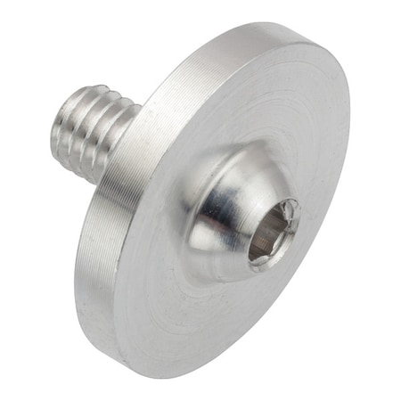 Zoro Select M5-0.80 x Machine Screw, Hex Plain Aluminum ZF0M5X8