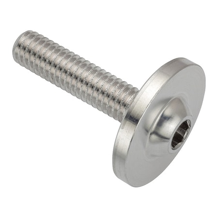 Zoro Select M6-1.00 x Machine Screw, Socket, Plain Aluminum ZF0M6X25