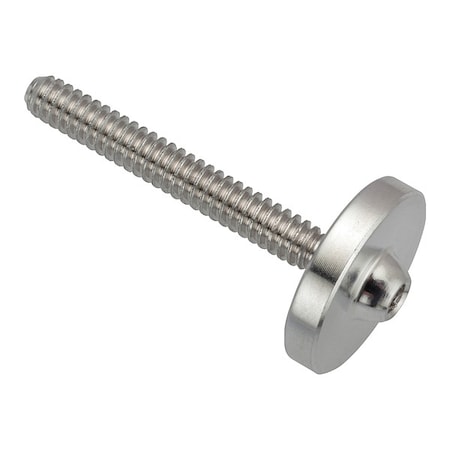 Zoro Select #6-32 x Machine Screw, Hex Plain Aluminum ZF0112