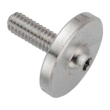 Zoro Select #8-32 x Machine Screw, Socket, Plain Aluminum ZF0124