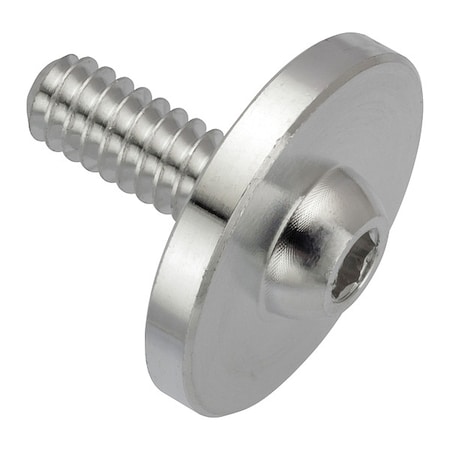 Zoro Select #10-24 x Machine Screw, Hex Plain Aluminum ZF0130