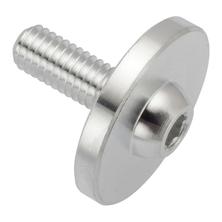 Zoro Select #10-32 x Machine Screw, Pan, Plain Aluminum ZF0140