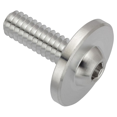 Zoro Select 1/4"-20 x Machine Screw, Pan, Plain Aluminum ZF0152