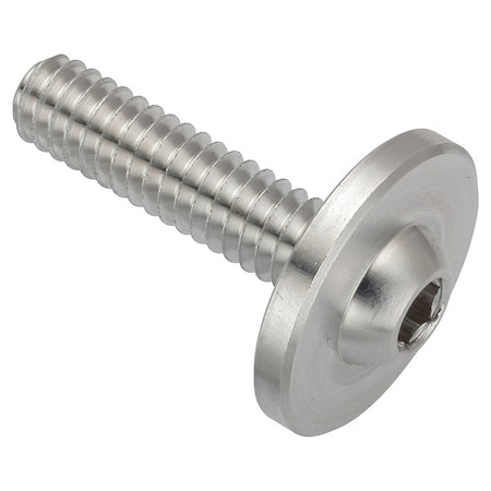 Zoro Select 1/4"-20 x 1 in Hex Plain Aluminum ZF0154