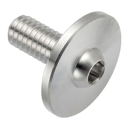 Zoro Select 5/16"-18 x 3/4 in Pan, Plain Aluminum ZF0162