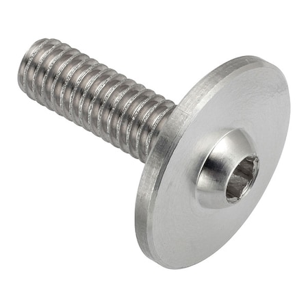 Zoro Select 5/16"-18 x Machine Screw, Hex Plain Aluminum ZF0164