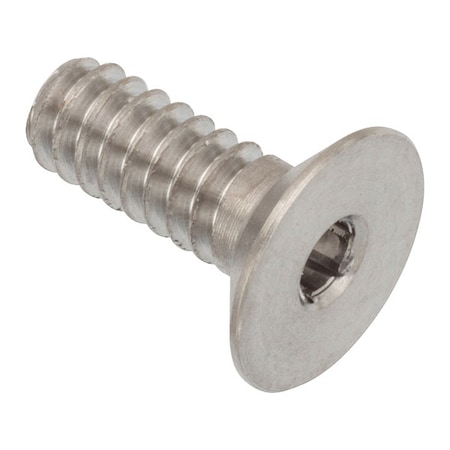 Zoro Select #4-40 Socket Head Cap Screw, Flat, Plain 18-8 Stainless Steel, 3/8 in Length ZHF60104C06
