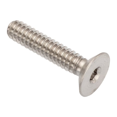 Zoro Select #6-32 Socket Head Cap Screw, Flat, Plain 18-8 Stainless Steel, 5/8 in Length ZHF60106C10