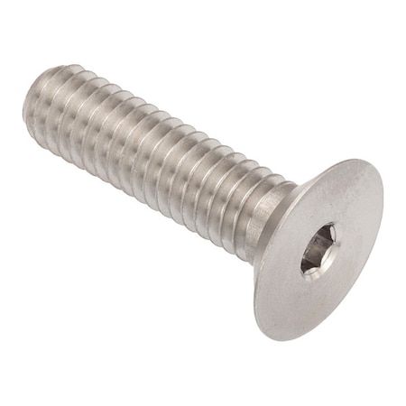 Zoro Select 3/8"-16 Socket Head Cap Screw, Flat, Plain 18-8 Stainless Steel, 1-1/2 in Length ZHF60138C24