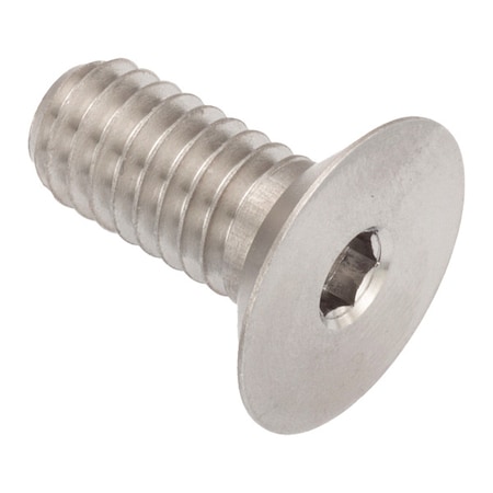 Zoro Select 5/16"-18 Socket Head Cap Screw, Flat, Plain 18-8 Stainless Steel, 5/8 in Length ZHF60151C10
