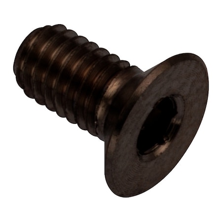 Zoro Select M3-0.50 Socket Head Cap Screw, Flat, Black Oxide 316 Stainless Steel, 6 mm Length ZHF602M3X6-BX