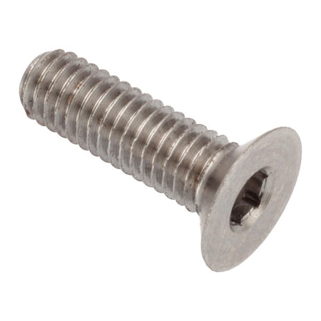 Zoro Select M3-0.50 Socket Head Cap Screw, Flat, Plain 316 Stainless Steel, 10 mm Length ZHF602M3X10