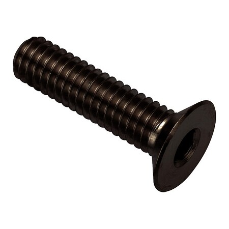 Zoro Select M4-0.70 Socket Head Cap Screw, Flat, Black Oxide
