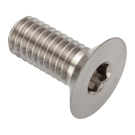 Zoro Select M6-1.00 Socket Head Cap Screw, Flat, Plain 316 Stainless Steel, 12 mm Length ZHF602M6X12