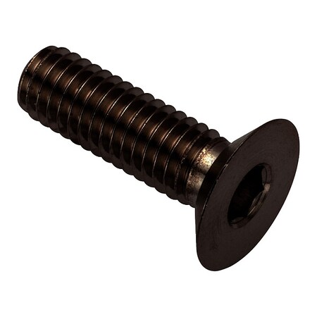 Zoro Select M6-1.00 Socket Head Cap Screw, Flat, Black Oxide 316 Stainless Steel, 20 mm Length ZHF602M6X20-BX