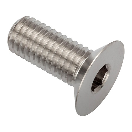 Zoro Select M8-1.25 Socket Head Cap Screw, Flat, Plain 316