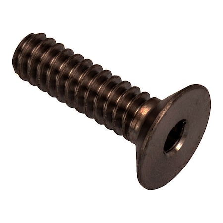 Zoro Select #4-40 Socket Head Cap Screw, Flat, Black Oxide 316 Stainless Steel, 1/2 in Length ZHF60204C08-BX