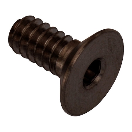 Zoro Select #6-32 Socket Head Cap Screw, Flat, Black Oxide 316 Stainless Steel, 5/16 in Length ZHF60206C05-BX